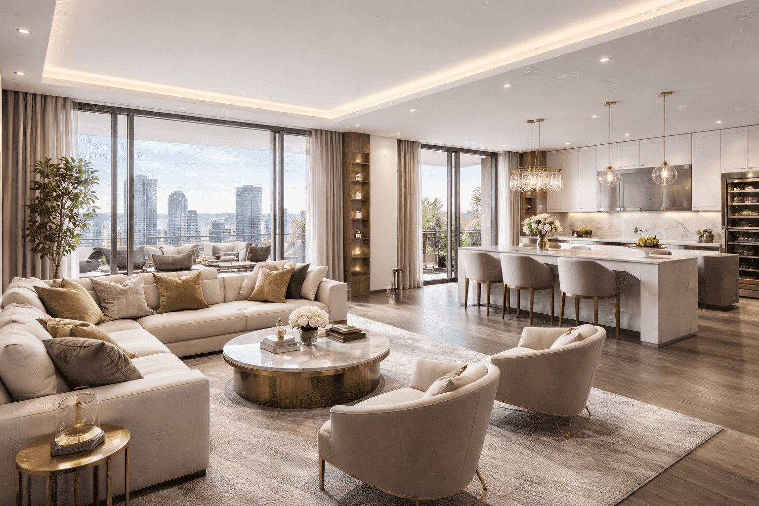 Luxury apartment interior representing Lagos housing aspirations